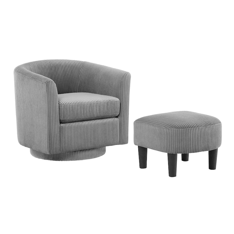 Fauteuil inclinable pivotant Grey ern 26.4 avec ottoman