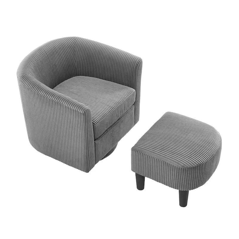 Fauteuil inclinable pivotant Grey ern 26.4 avec ottoman