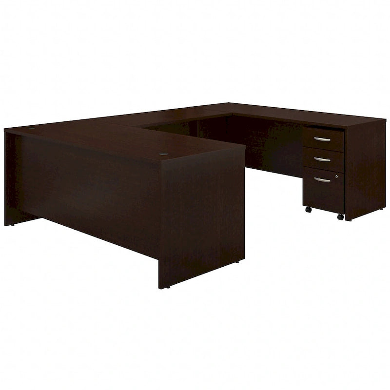 Bureau en U de 72 po de la série C avec tiroirs par