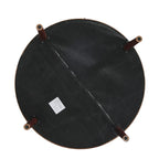Pouffe en cuir véritable pleine fleur italien de 34,5 W par