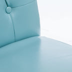 Chaise de salle à manger Taylor Blue en cuir reconstitué (lot de 2) par   - N/A