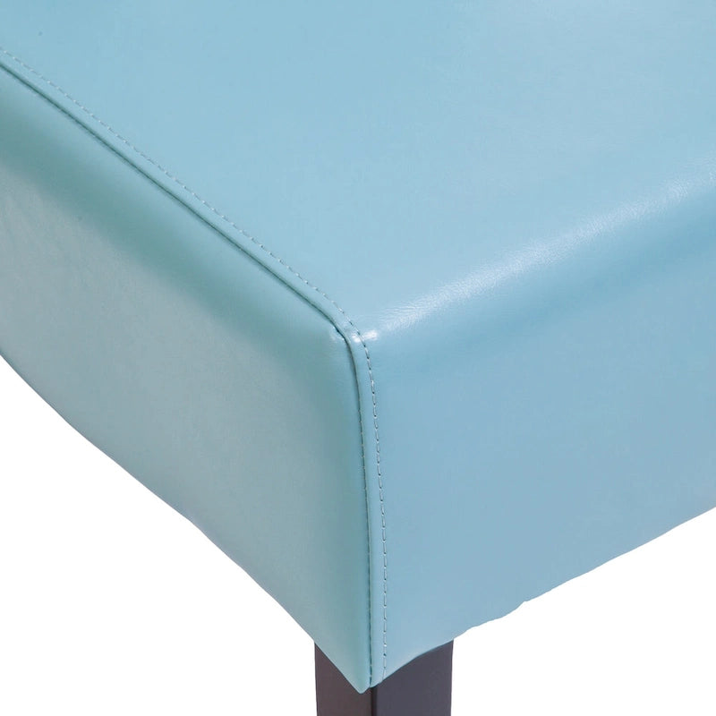 Chaise de salle à manger Taylor Blue en cuir reconstitué (lot de 2) par   - N/A