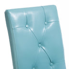 Chaise de salle à manger Taylor Blue en cuir reconstitué (lot de 2) par   - N/A