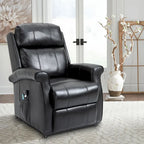 Fauteuil inclinable releveur électrique pour personnes âgées en similicuir GZMR
