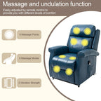 Fauteuil inclinable releveur électrique pour personnes âgées en similicuir GZMR