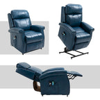 Fauteuil inclinable releveur électrique pour personnes âgées en similicuir GZMR