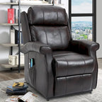 Fauteuil inclinable releveur électrique pour personnes âgées en similicuir GZMR