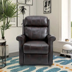 Fauteuil inclinable releveur électrique pour personnes âgées en similicuir GZMR
