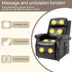 Fauteuil inclinable releveur électrique pour personnes âgées en similicuir GZMR