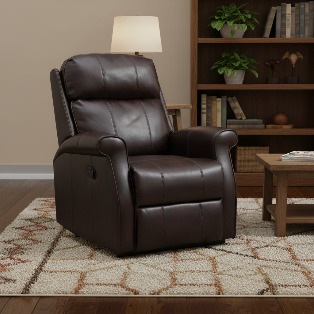 Fauteuil inclinable releveur électrique pour personnes âgées en similicuir GZMR