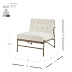 Fauteuil d'appoint en tissu Marlow.