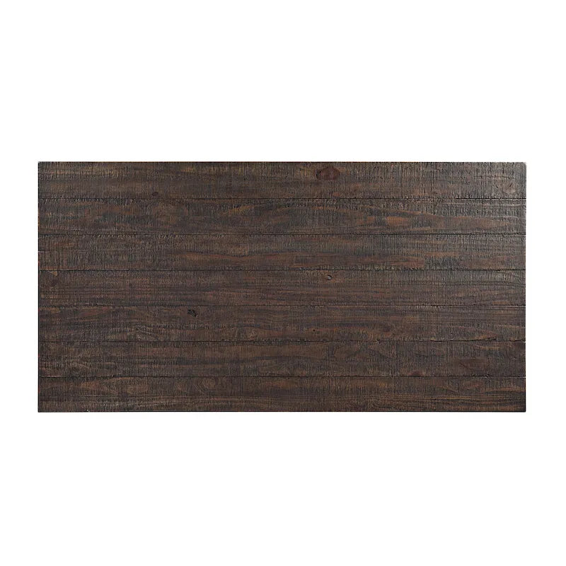 Table de salle à manger rustique en bois massif de 76 pouces