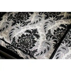 Causeuse semi-ferme Dhumketu en tissu noir traditionnel par