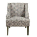 Fauteuil à accoudoirs incurvés Porch & Den Bohmann Ash Geometric Classic