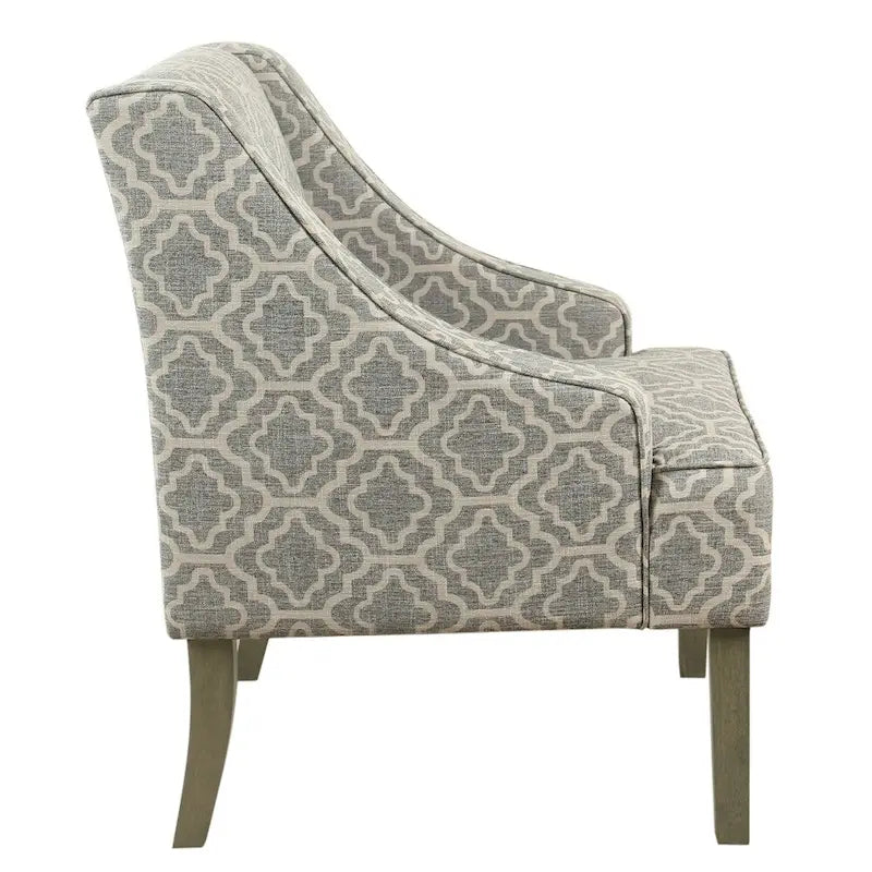 Fauteuil à accoudoirs incurvés Porch & Den Bohmann Ash Geometric Classic