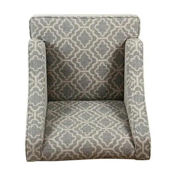 Fauteuil à accoudoirs incurvés Porch & Den Bohmann Ash Geometric Classic
