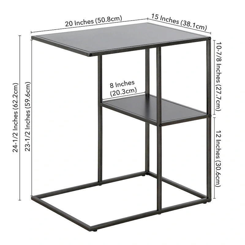Table d'appoint rectangulaire large Winthrop 20