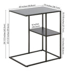 Table d'appoint rectangulaire large Winthrop 20