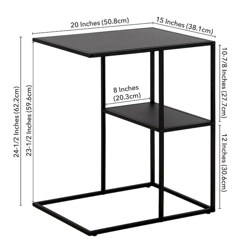 Table d'appoint rectangulaire large Winthrop 20