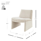 Fauteuil d'appoint Rooney en chenille