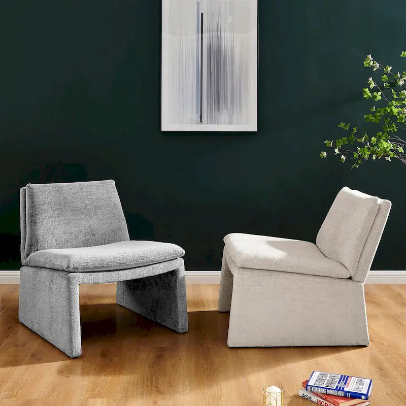 Fauteuil d'appoint Rooney en chenille