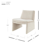 Fauteuil d'appoint Rooney en chenille