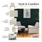 Fauteuil d'appoint Rooney en chenille