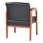 Chaise visiteur en bois finition chêne