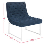Fauteuil club capitonné de style médiéval - 25 cm de large x 30 cm de profondeur x 32 cm de haut