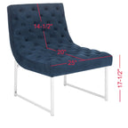 Fauteuil club capitonné de style médiéval - 25 cm de large x 30 cm de profondeur x 32 cm de haut
