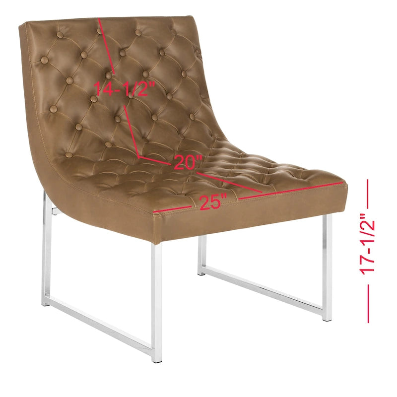 Fauteuil club capitonné de style médiéval - 25 cm de large x 30 cm de profondeur x 32 cm de haut
