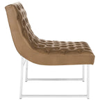 Fauteuil club capitonné de style médiéval - 25 cm de large x 30 cm de profondeur x 32 cm de haut