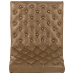 Fauteuil club capitonné de style médiéval - 25 cm de large x 30 cm de profondeur x 32 cm de haut