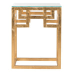 Table d'appoint Porfiria Dorure Antiquaire - 16 x 12 x 20.5 - 16Lx12Px21H