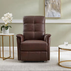 Fauteuil inclinable en cuir pleine fleur Logan Power Headrest