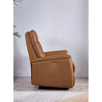 Fauteuil inclinable en cuir pleine fleur Logan Power Headrest