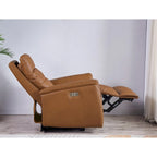 Fauteuil inclinable en cuir pleine fleur Logan Power Headrest