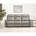   Stanfield Zero Gravity Power Recline and Headrest Top Grain Leather Sofa