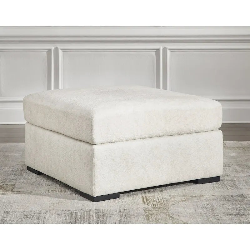   Chessington Ivory Oversized Accent Ottoman