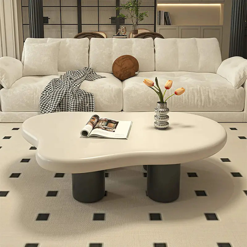 48.43  ern Cloud Shaped Coffee Table for livingroom, 4 Legged Coffee Table - 48.4