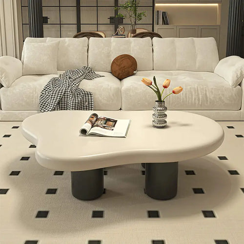 48.43  ern Cloud Shaped Coffee Table for livingroom, 4 Legged Coffee Table - 48.4