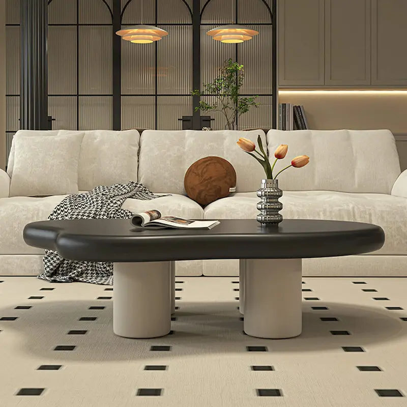 48.43 Table basse en forme de nuage pour salon, table basse à 4 pieds - 48.4