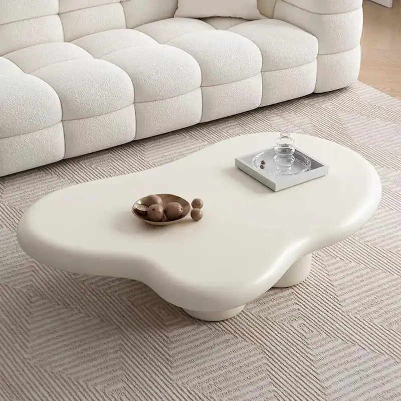 48.43 Table basse en forme de nuage pour salon, table basse à 4 pieds - 48.4