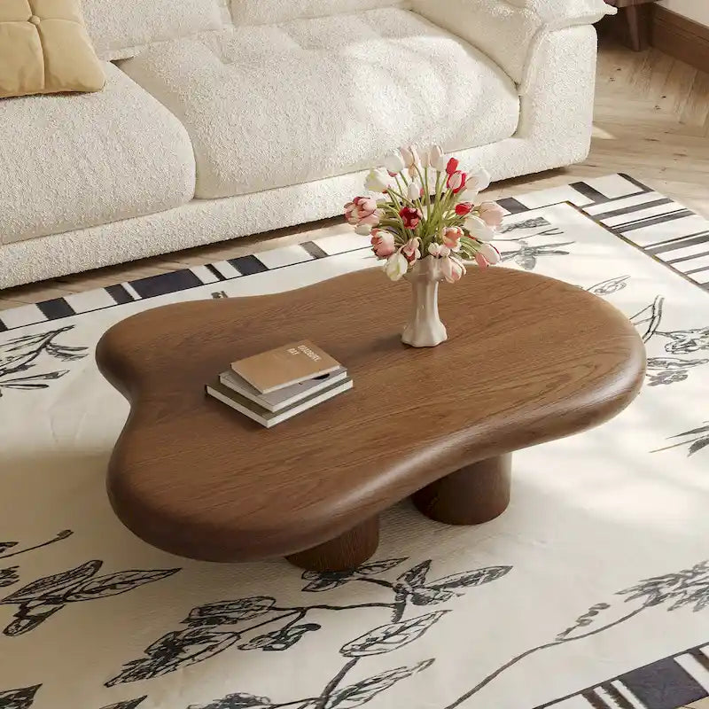 48.43 Table basse en forme de nuage pour salon, table basse à 4 pieds - 48.4