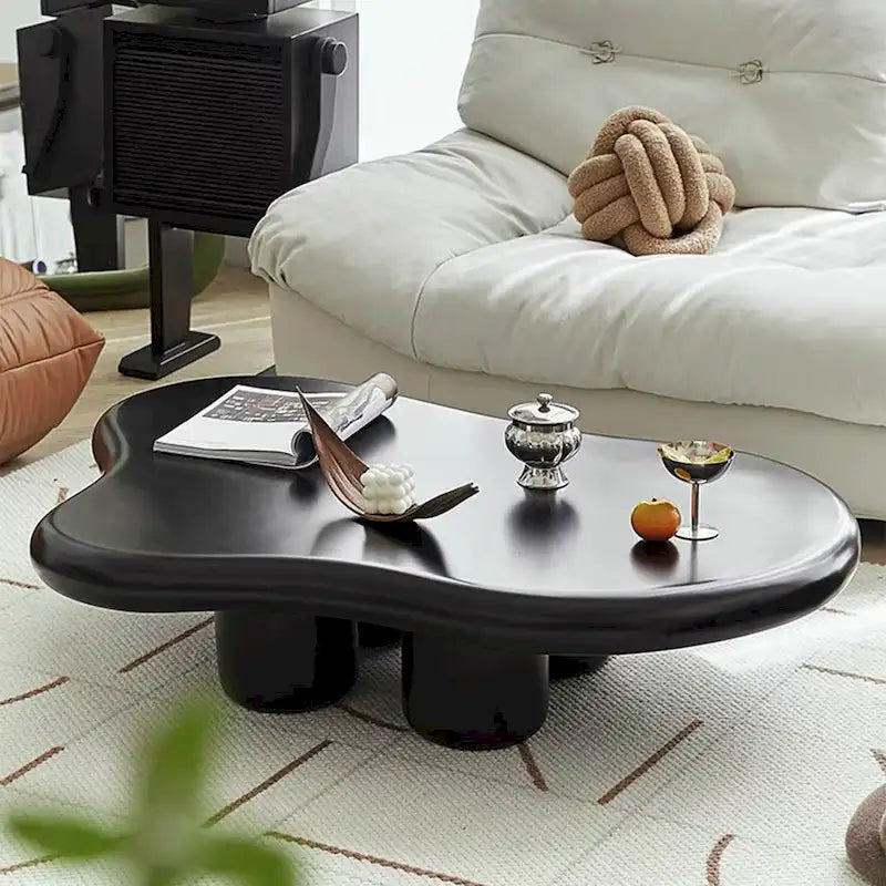 48.43 Table basse en forme de nuage pour salon, table basse à 4 pieds - 48.4