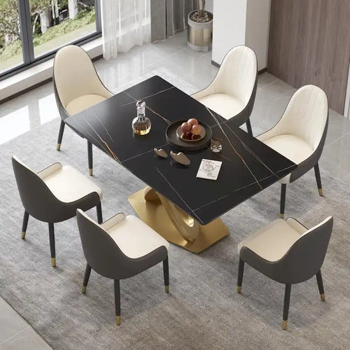 Table de salle à manger 63, table de salle à manger moderne pour 6 personnes