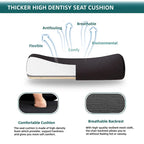 Chaise de bureau ergonomique à dossier haut en maille avec support lombaire et coussin pour ordinateur