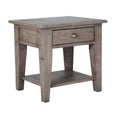 Table d'appoint Dexter en bois recyclé