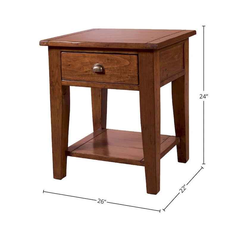 Table d'appoint Dexter en bois recyclé