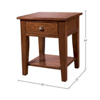 Table d'appoint Dexter en bois recyclé